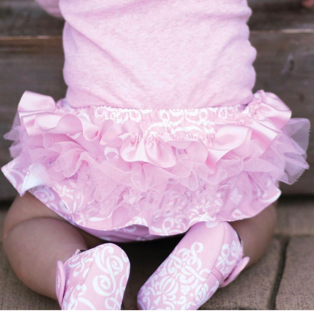 Pink Ruffled Baby Bloomers bundle - Picture 2 of 7